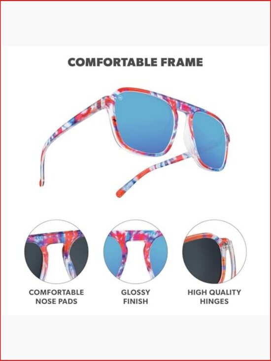 Polarized Retro Square Sunglasses with UV400 Protection main image 6